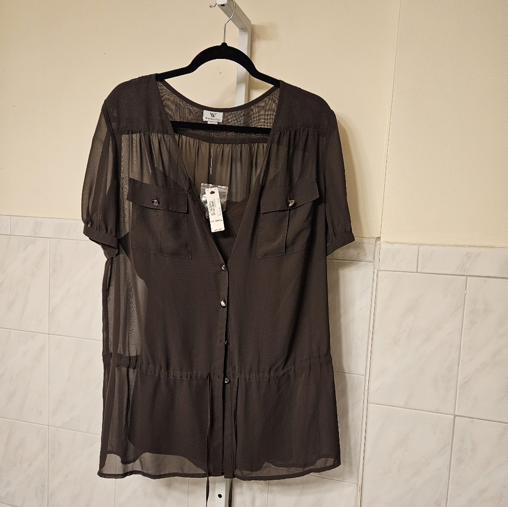 WORTHINGTON tank top with  matching blouse